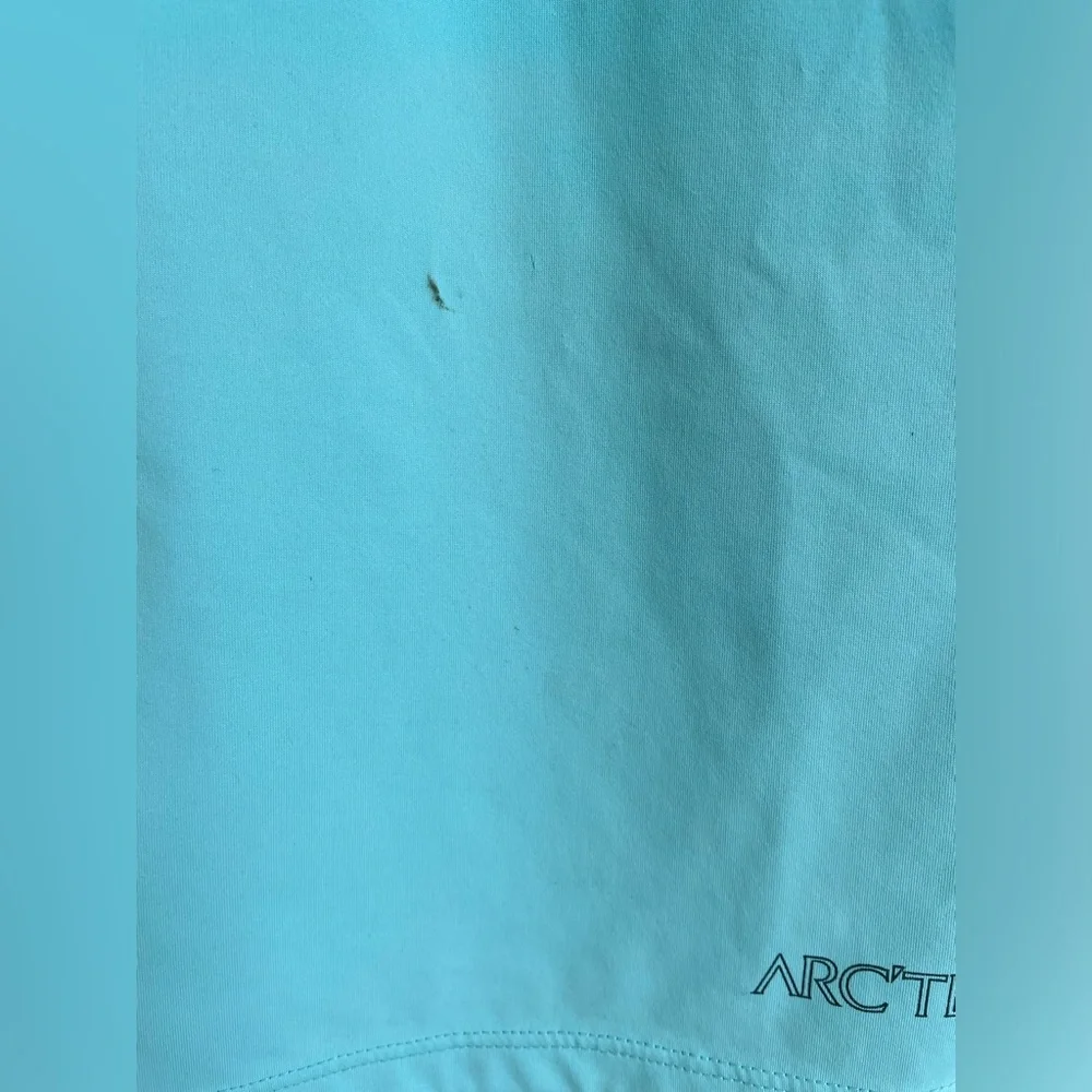 Arc’teryx Women’s Sz Small Long Sleeve Base Layer Shirt Teal Stain Outdoor - Picture 2 of 10